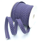 5m Roll of Large Polka Dot Piping Bias Binding