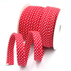 5m Roll of Large Polka Dot Piping Bias Binding