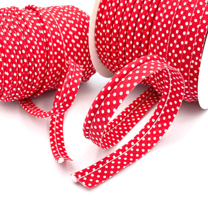 Large Polka Dot Piping Bias Binding