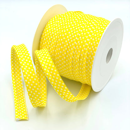 Large Polka Dot Piping Bias Binding