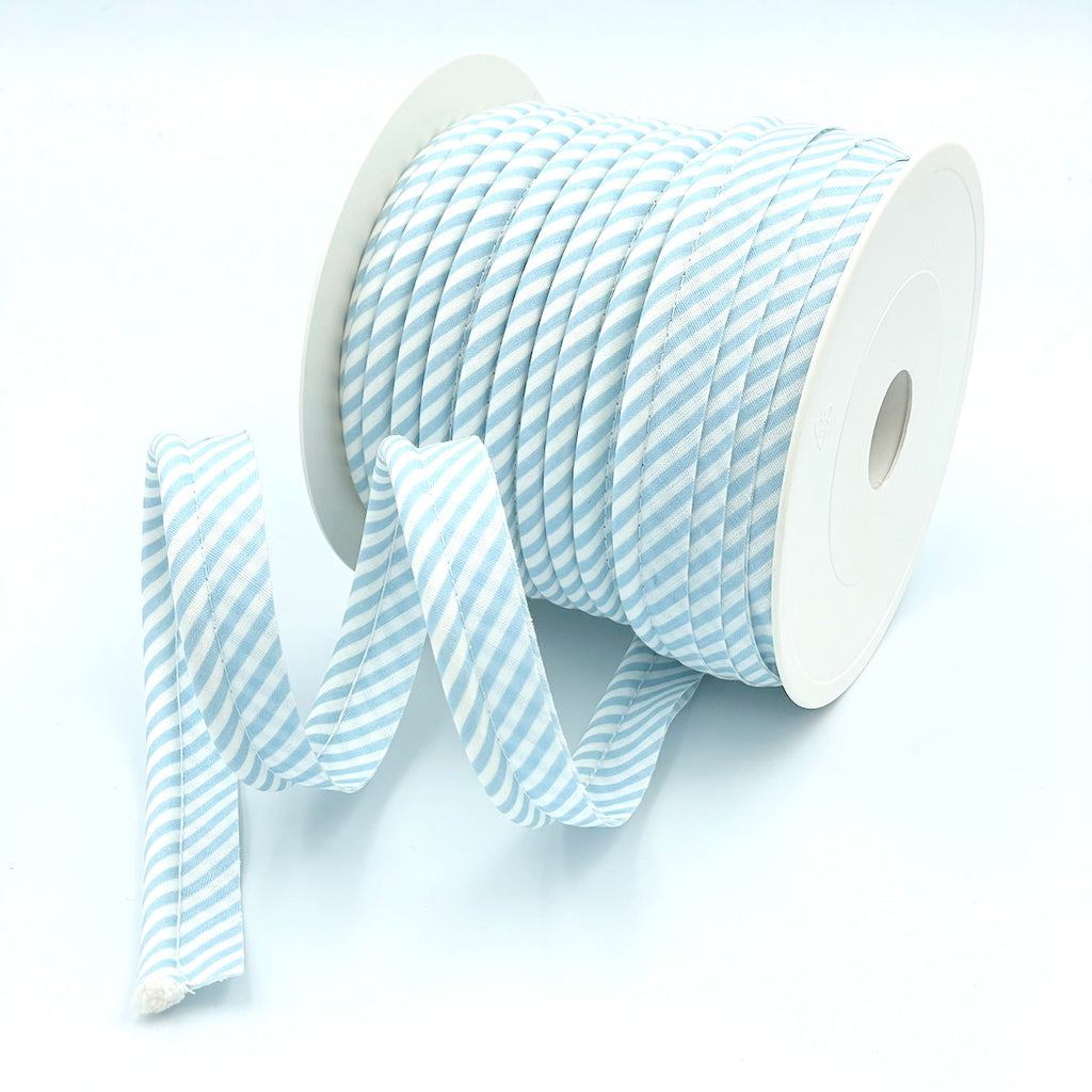 25m Reel of Large Stripe Piping Bias Binding