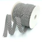 25m Reel of Large Stripe Piping Bias Binding