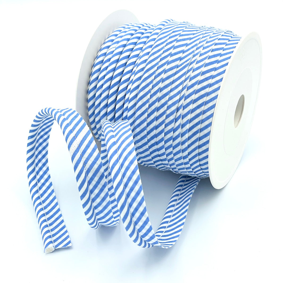 25m Reel of Large Stripe Piping Bias Binding