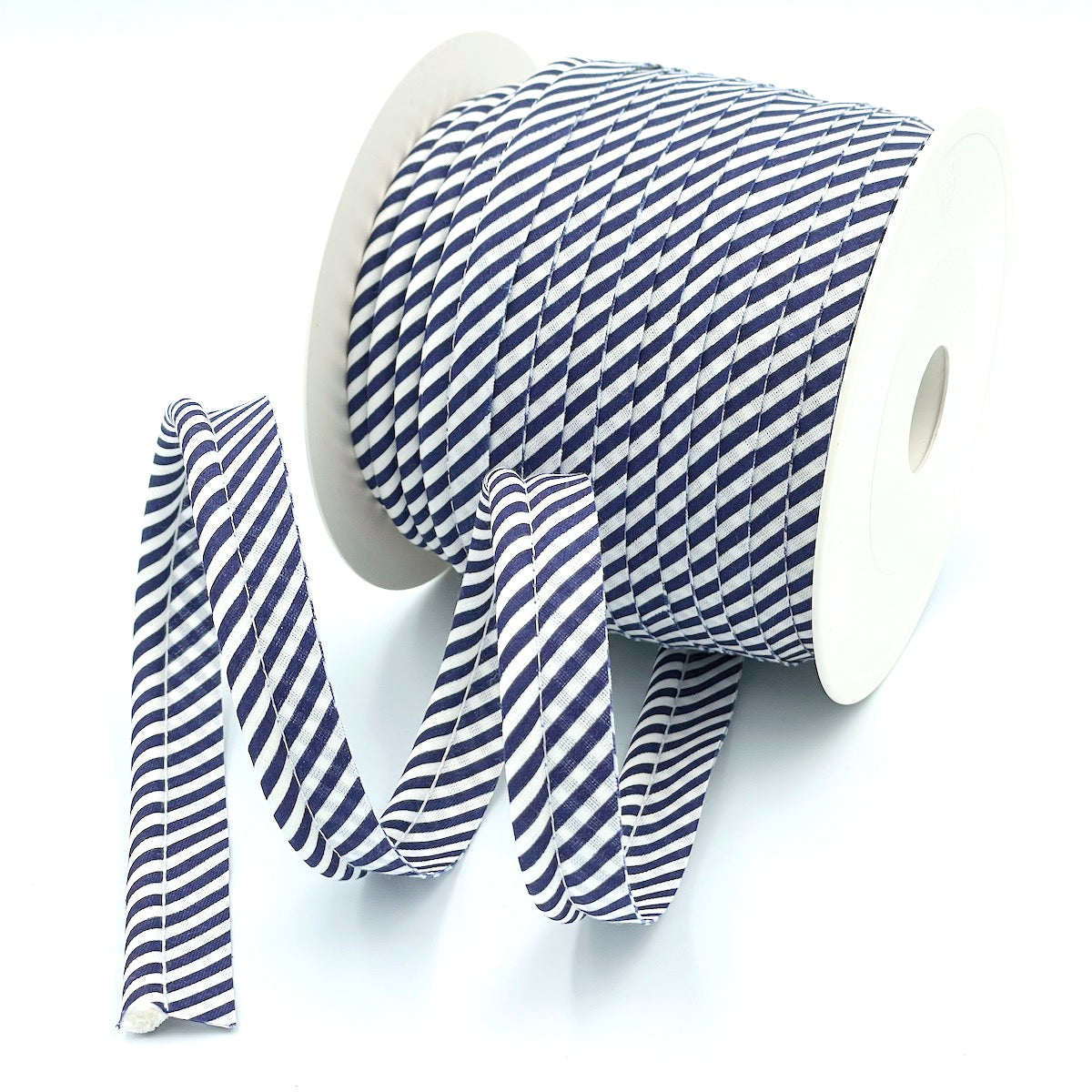 25m Reel of Large Stripe Piping Bias Binding