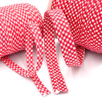 5m Roll of Medium Gingham Piping Bias Binding