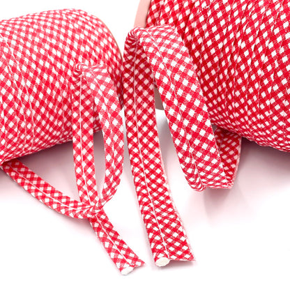 Medium Gingham Piping Bias Binding