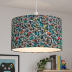 Pixel Art Gaming City Cotton Fabric - 145cm Wide