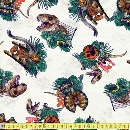 Jurassic Park - Opulent Jungle - Dinosauria - Sewing and Dressmaking Fabric