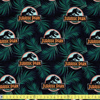 Jurassic Park - Opulent Jungle - Logo - Sewing and Dressmaking Fabric