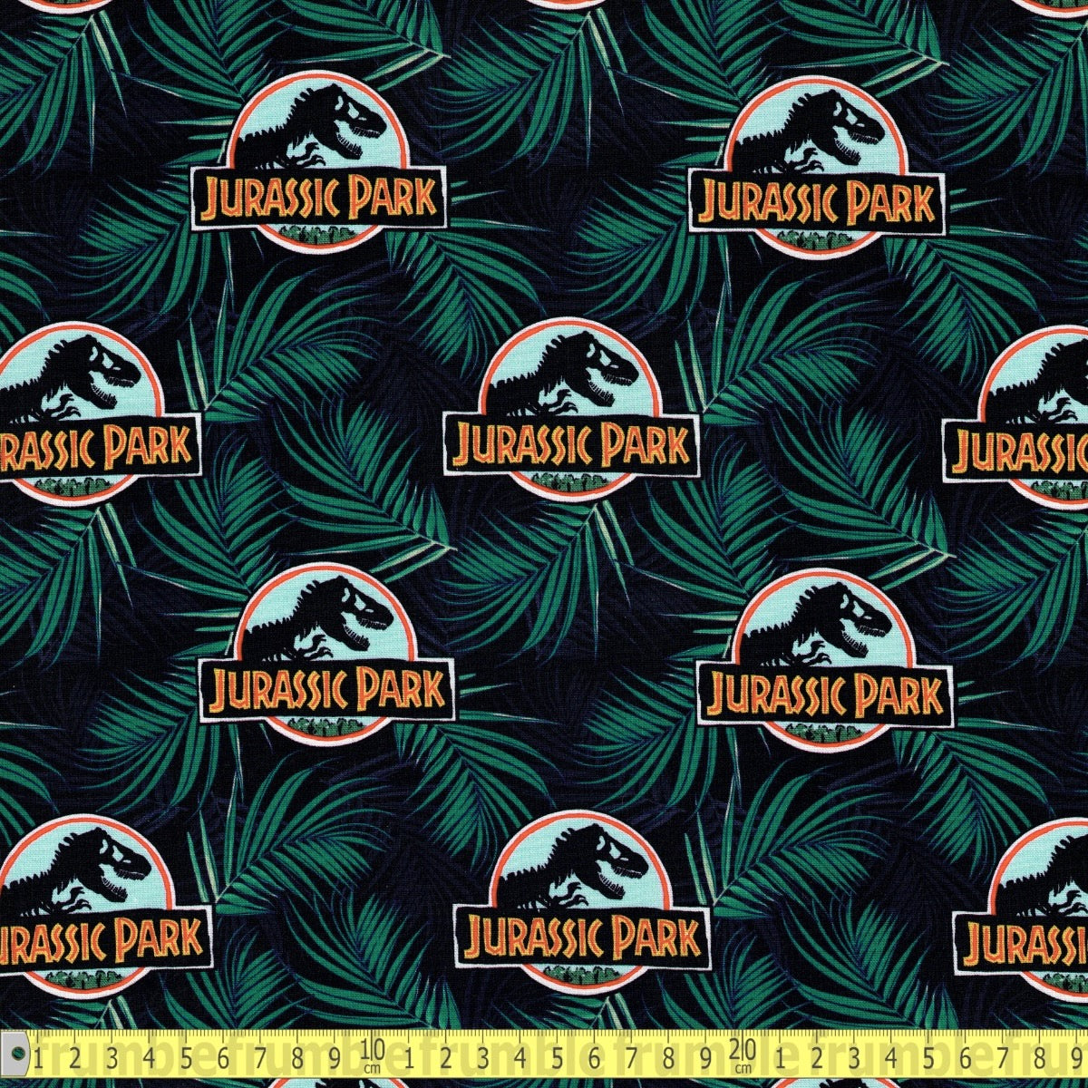 Jurassic Park - Opulent Jungle - Logo - Sewing and Dressmaking Fabric