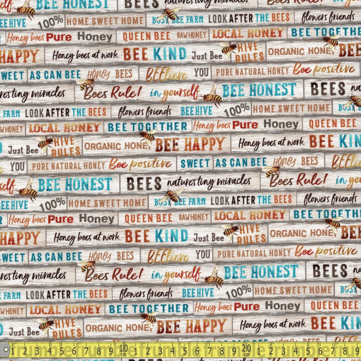 Just Bee (Multi) Quilting Fabric by Michael Miller - Sewing and Dressmaking Fabric