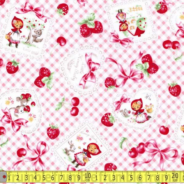 Little Red Riding Hood Gingham Baby Pink - Frumble Fabrics