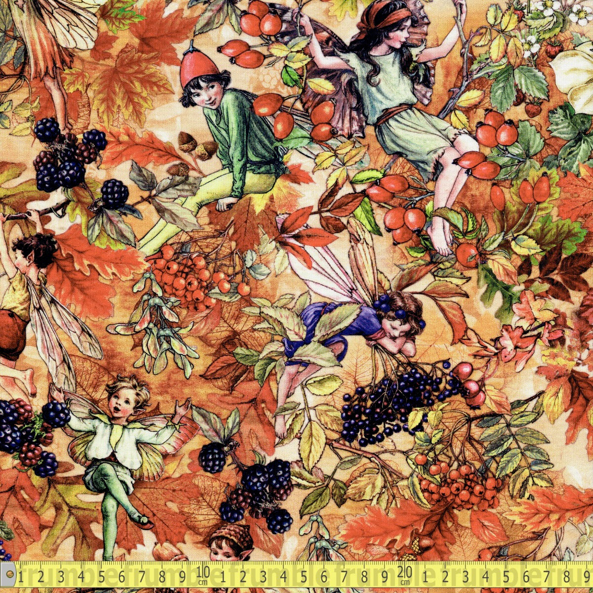 Michael Miller - Very Berry Fairy - Saffron - Sewing and Dressmaking Fabric