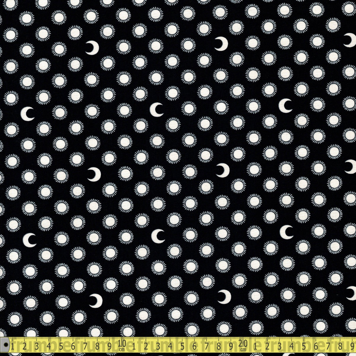 Night and Day Glow In The Dark (Black) Quilting Fabric by Michael Miller - Sewing and Dressmaking Fabric