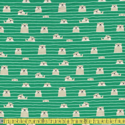 Otter Assembly (Sea) Quilting Fabric by Michael Miller - Sewing and Dressmaking Fabric