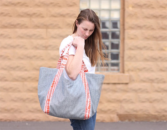 Poolside Tote Bag - Noodlehead Bag Pattern