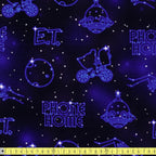 Quilting Cotton - E.T The Extra Terrestrial - Phone Home - Sewing and Dressmaking Fabric