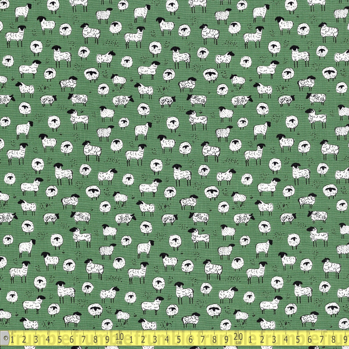 Riley Blake - Farm Living Sheep - Green - Sewing and Dressmaking Fabric