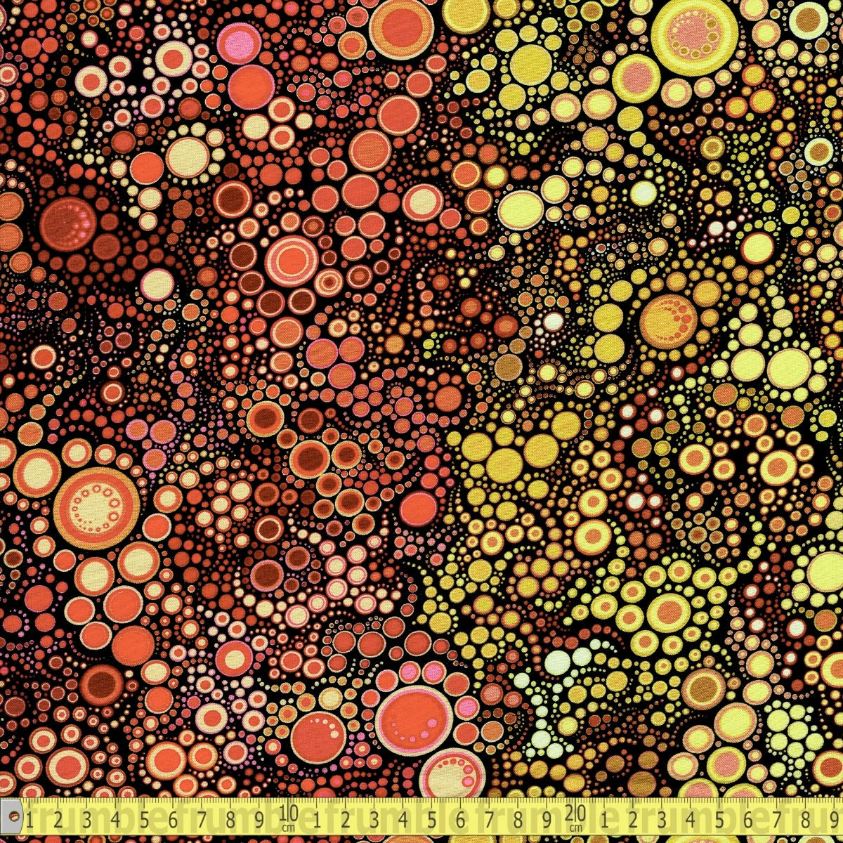 Robert Kaufman - Effervescence - Gradation Rainbow Dots Bright - Sewing and Dressmaking Fabric