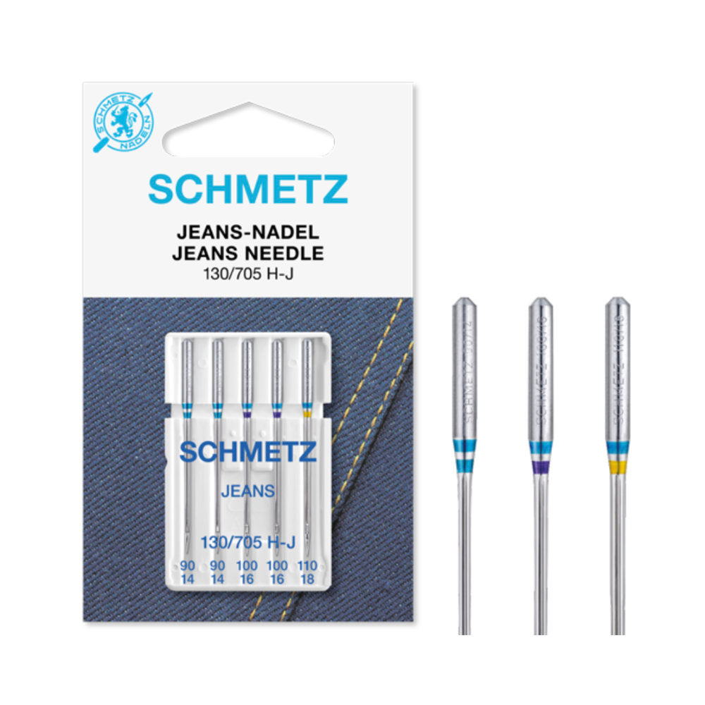 x5 Schmetz Jeans/Denim Needles : Mix 90-110