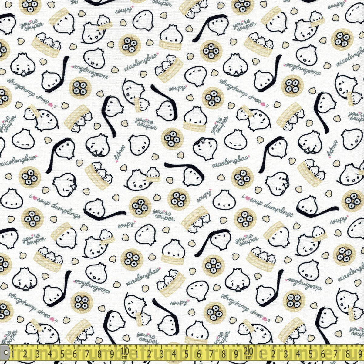 Soup Dumplings (Multi) Quilting Fabric by Michael Miller - Sewing and Dressmaking Fabric