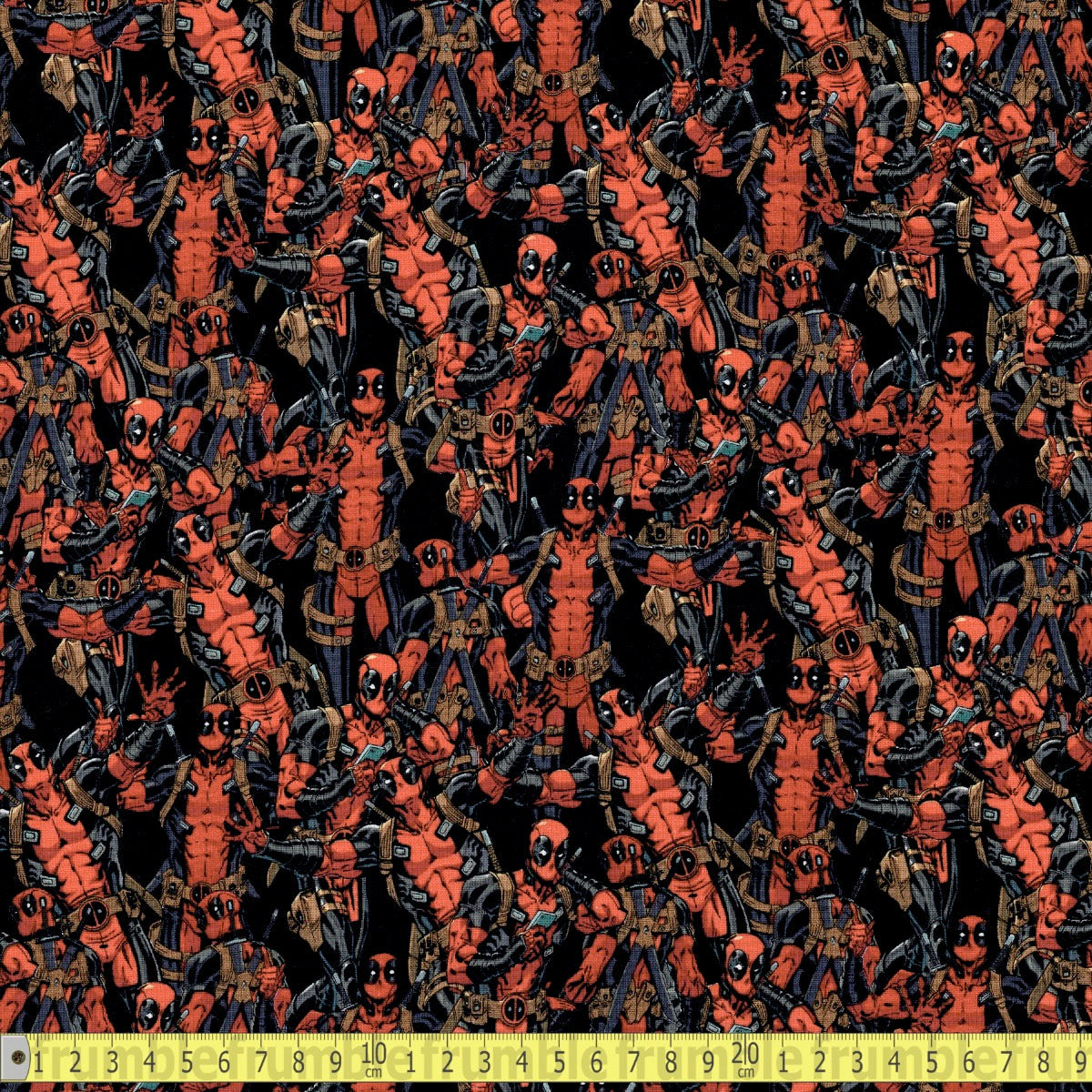 Springs Creative - Marvel Deadpool Packed - Black - Sewing and Dressmaking Fabric