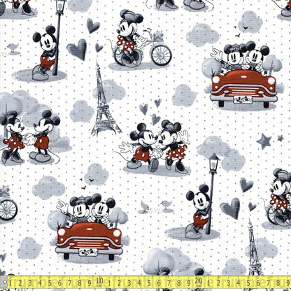 Springs Creative - Mickey And Minnie - Vintage Romance - Sewing and Dressmaking Fabric