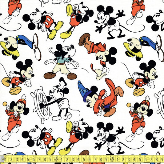 Springs Creative - Mickey Mouse - Through The Years - Sewing and Dressmaking Fabric