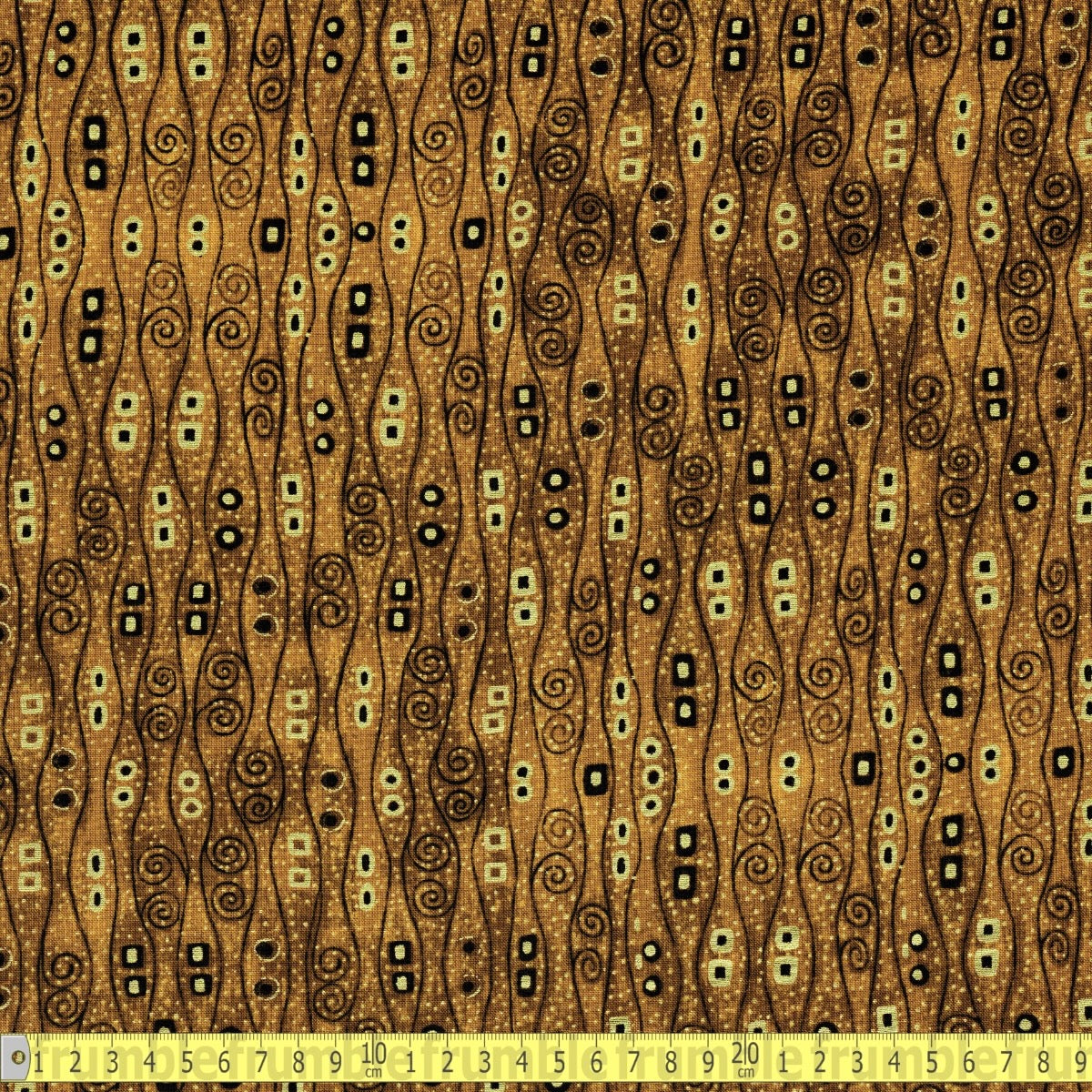 Timeless Treasures - Abstract Bejeweled Stripes - Brown - Sewing and Dressmaking Fabric