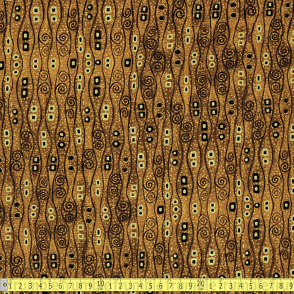 Timeless Treasures - Abstract Bejeweled Stripes - Brown - Sewing and Dressmaking Fabric