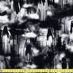 Timeless Treasures - Creepy Ghost Girls in the Woods - Grey - Sewing and Dressmaking Fabric