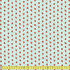 Timeless Treasures - Rose Circular Stamps - Sky - Sewing and Dressmaking Fabric