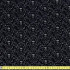 Timeless Treasures - Skull Damask Patterns - Black - Sewing and Dressmaking Fabric