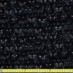 Timeless Treasures - Wicked Black Cats Magic - Black - Sewing and Dressmaking Fabric