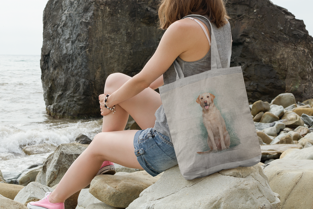 DIY Cushion Panel - Pet Labrador Dog - Linen Look Canvas