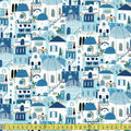 Wanderlust Blue Rooftops (Multi) by Dear Stella