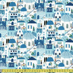 Wanderlust Blue Rooftops (Multi) by Dear Stella