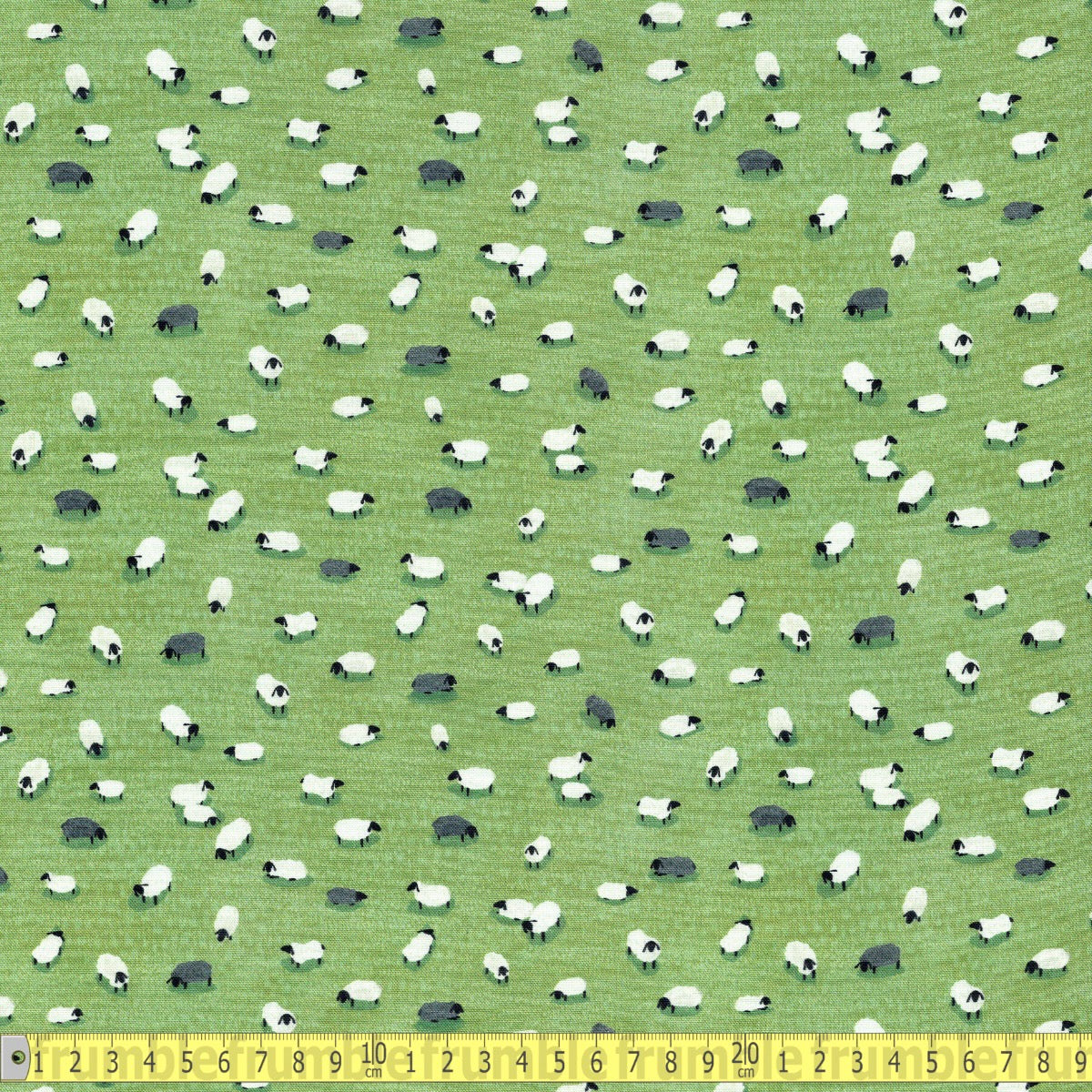 Windham Fabrics - Sunday Drive - Sheep Field Green - Sewing and Dressmaking Fabric