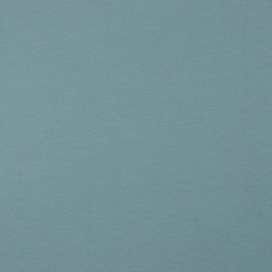 Remnant of Organic Jersey Solids - GOTS Cotton Knit - Dusty Aqua (92cm)