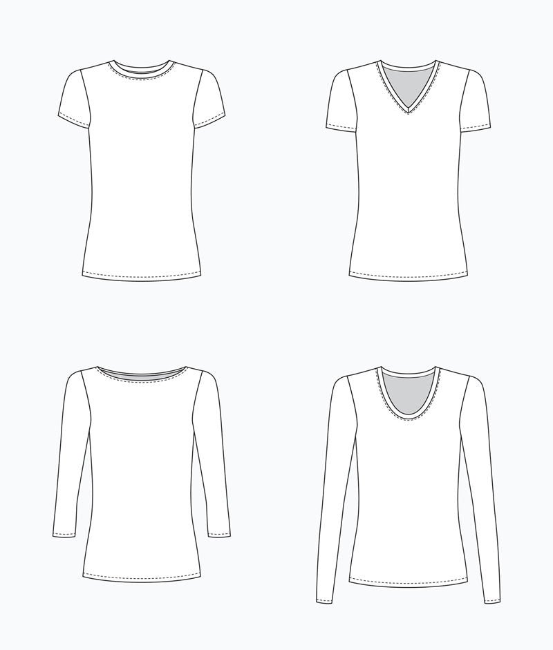 Grainline Studio - Lark Tee - Frumble Fabrics
