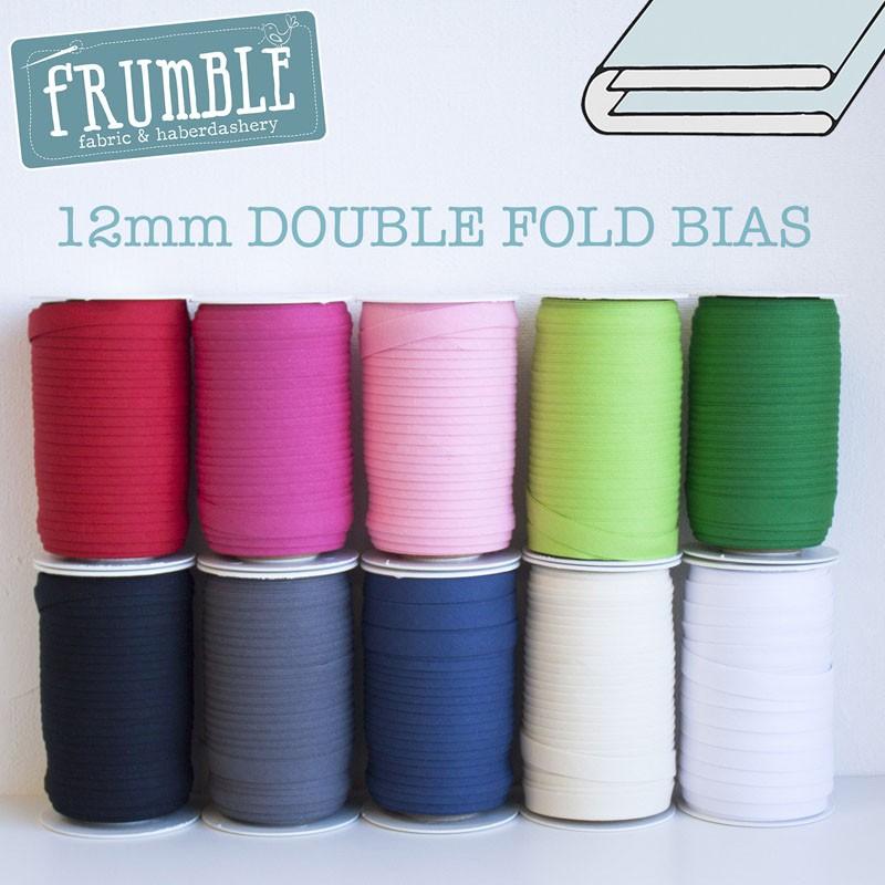 12mm Double Fold Bias Binding - Frumble Fabrics