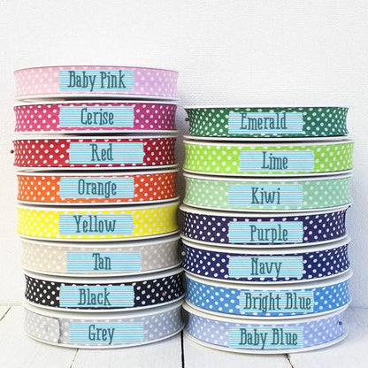 30mm Polka Dot Bias Binding - Frumble Fabrics