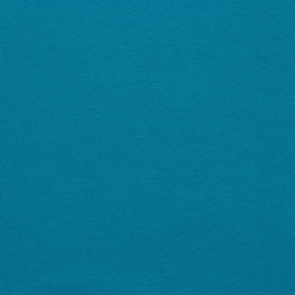 1x1 Smooth Organic Ribbing - Plain GOTS Cotton Tube - Turquoise Sewing and Dressmaking Fabric