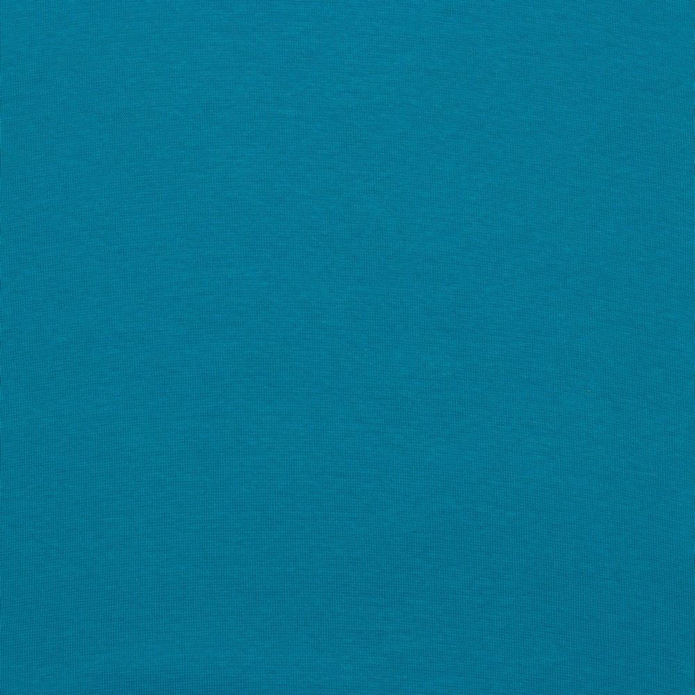 1x1 Smooth Organic Ribbing - Plain GOTS Cotton Tube - Turquoise Sewing and Dressmaking Fabric