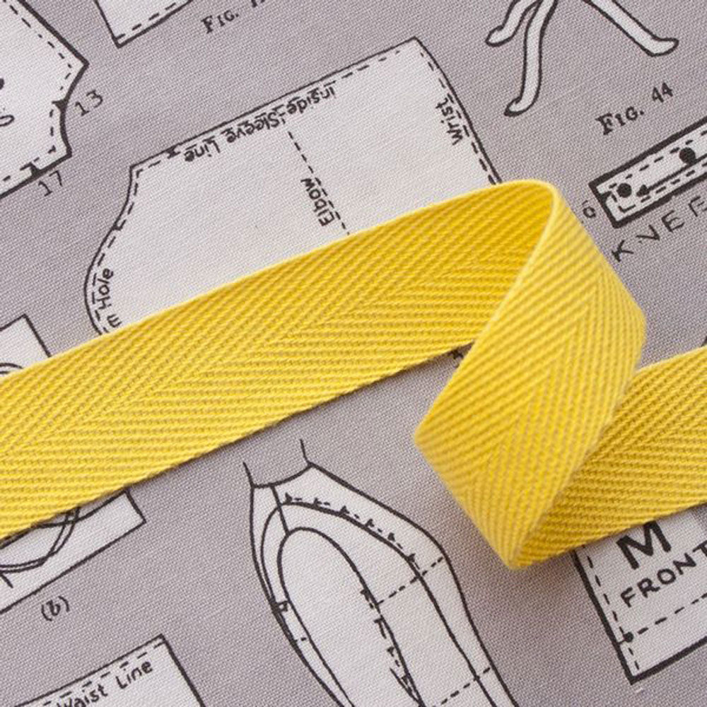 20mm Cotton Herringbone Webbing - Frumble Fabrics