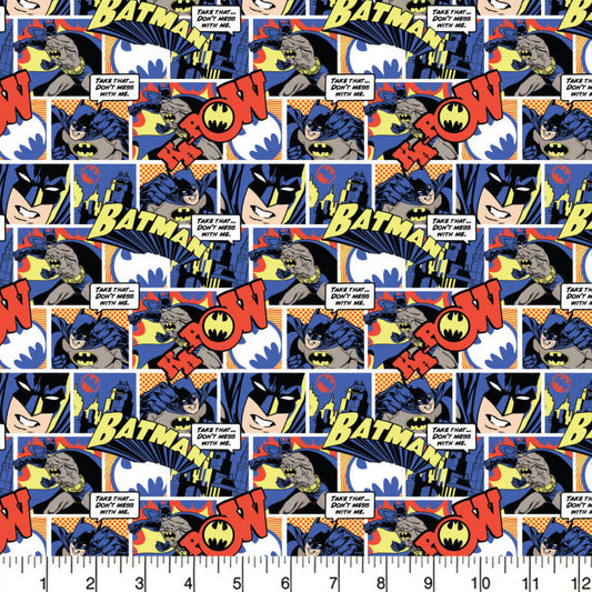 Batman - Pop Comics White (Per Metre)