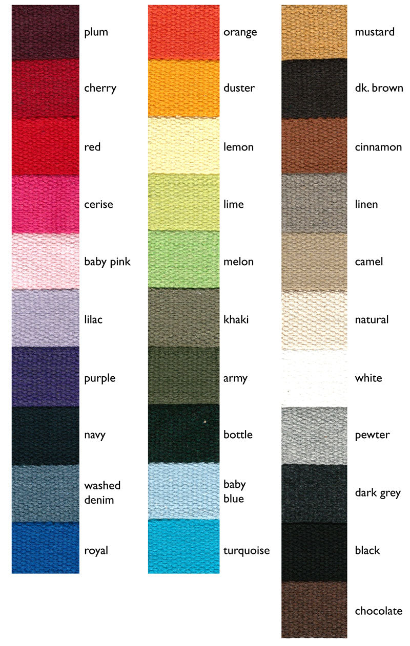 30mm Cotton Canvas Webbing - Frumble Fabrics