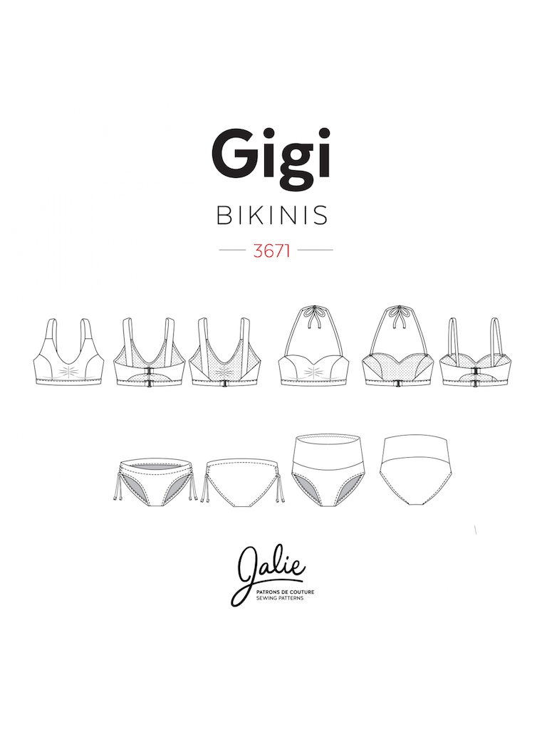Gigi Bikini - Jalie Sewing Pattern - Frumble Fabrics