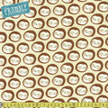 Restful Sloths Faces Tan - Frumble Fabrics