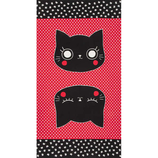 Nyan Cat Made Panel 60cm Red - Frumble Fabrics